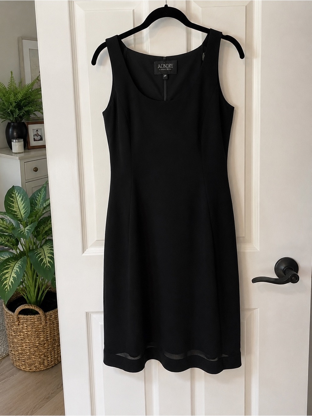 Laundry by Shelli Segal Petites Black Sleeveless Dress Size 2P